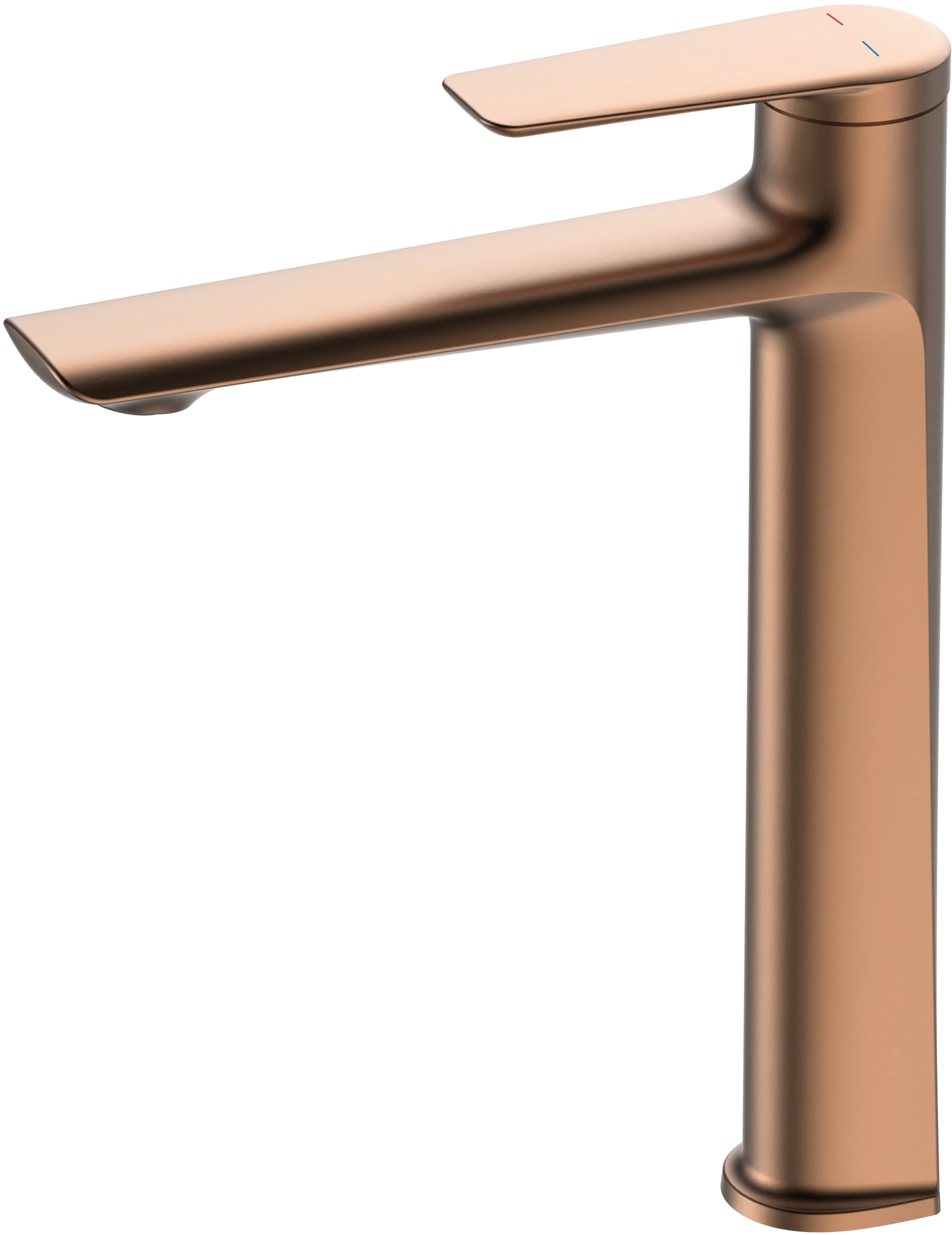 0613LM Matt Rose Gold Tall Basin Mixer Tap