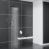 DL-08068QH- Gun Grey square shower Head with Handheld shower set
