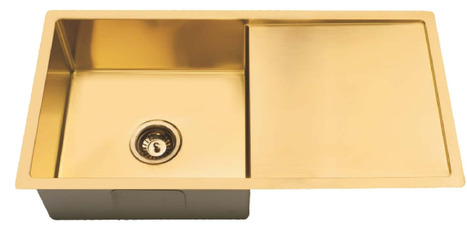 9944 Brushed Gold Undermount Stainless Steel Kitchen Sink