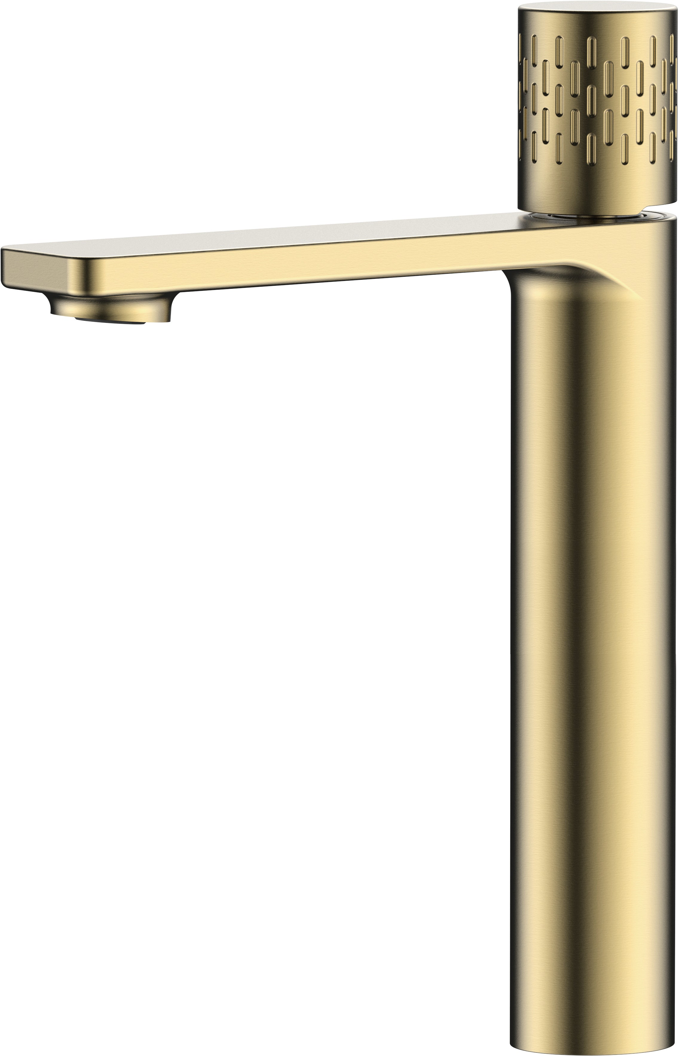 A1203F Brushed Gold Tall Basin Mixer Tap