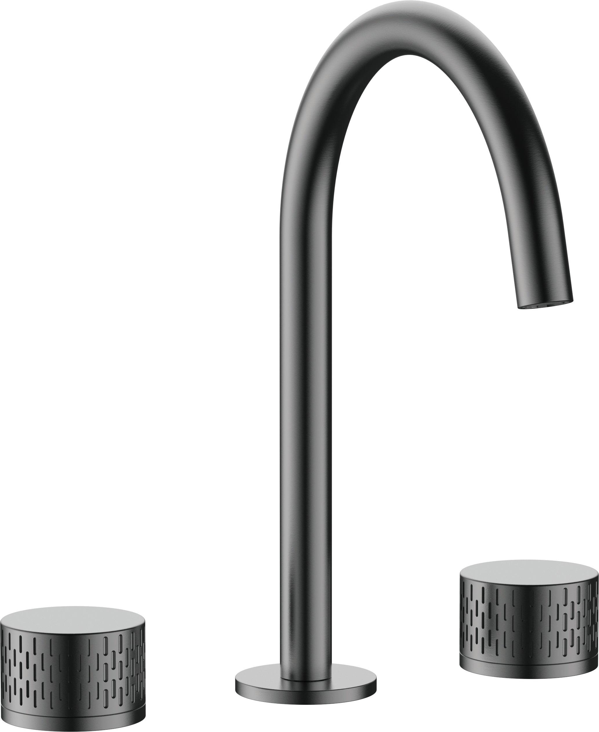 A1206G Matt Grey Hob Mounted Basin Mixer Tap