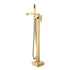 DL-08446LSJ- Brushed Gold Floor standing Bathtub spout with Hand held shower set