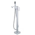 DL-08446CP- Chrome Floor standing Bathtub spout with Hand held shower set