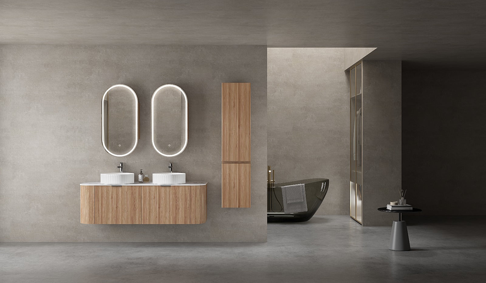 KL810971-1500 Apollo Vanity with 18mm Corain Counter top