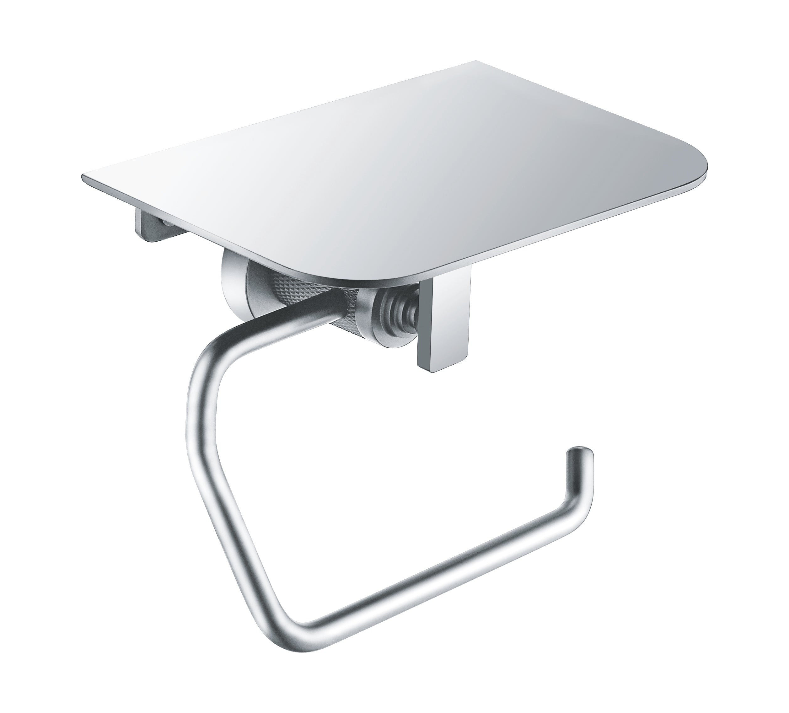 8105-2 Chrome Toilet paper holder with cover