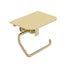 8105-2LA Brushed Gold Toilet paper holder with cover