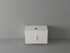 KL810882C-900 Apollo Fluted Matt White Handle Pull Vanity with 10mm Corian Counter top