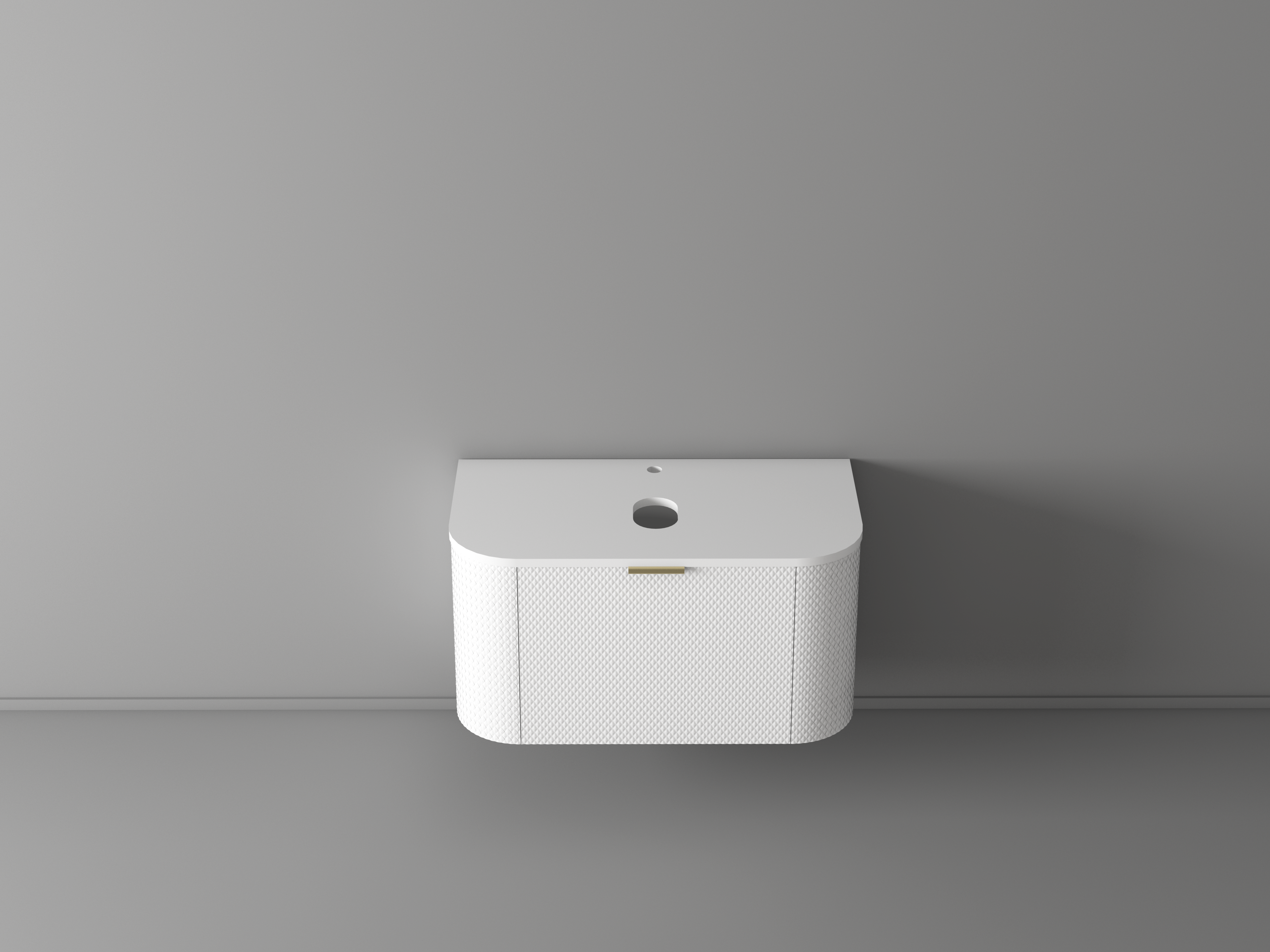 KL810972-900 Apollo Matt White Luxury Vanity with Corian Counter top