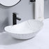 9497C P-161 White marble with artistic effect Ceramic Basin