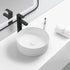 9660-Gloss White Round Fluted ceramic Basin