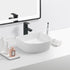9661 Gloss White Arch Shape fluted Ceramic Basin