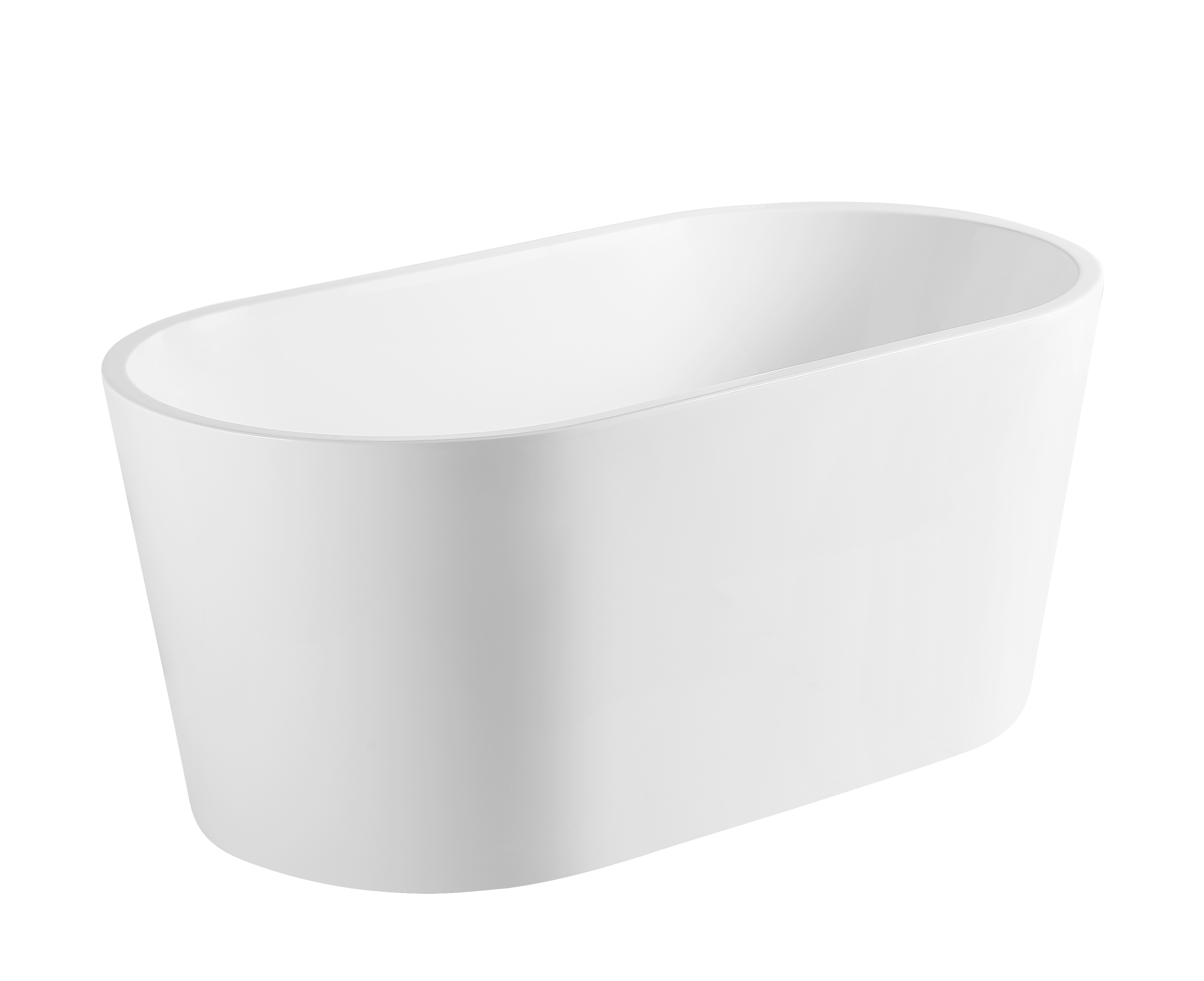 AM-001C Glossy white Oval Freestanding Bathtub