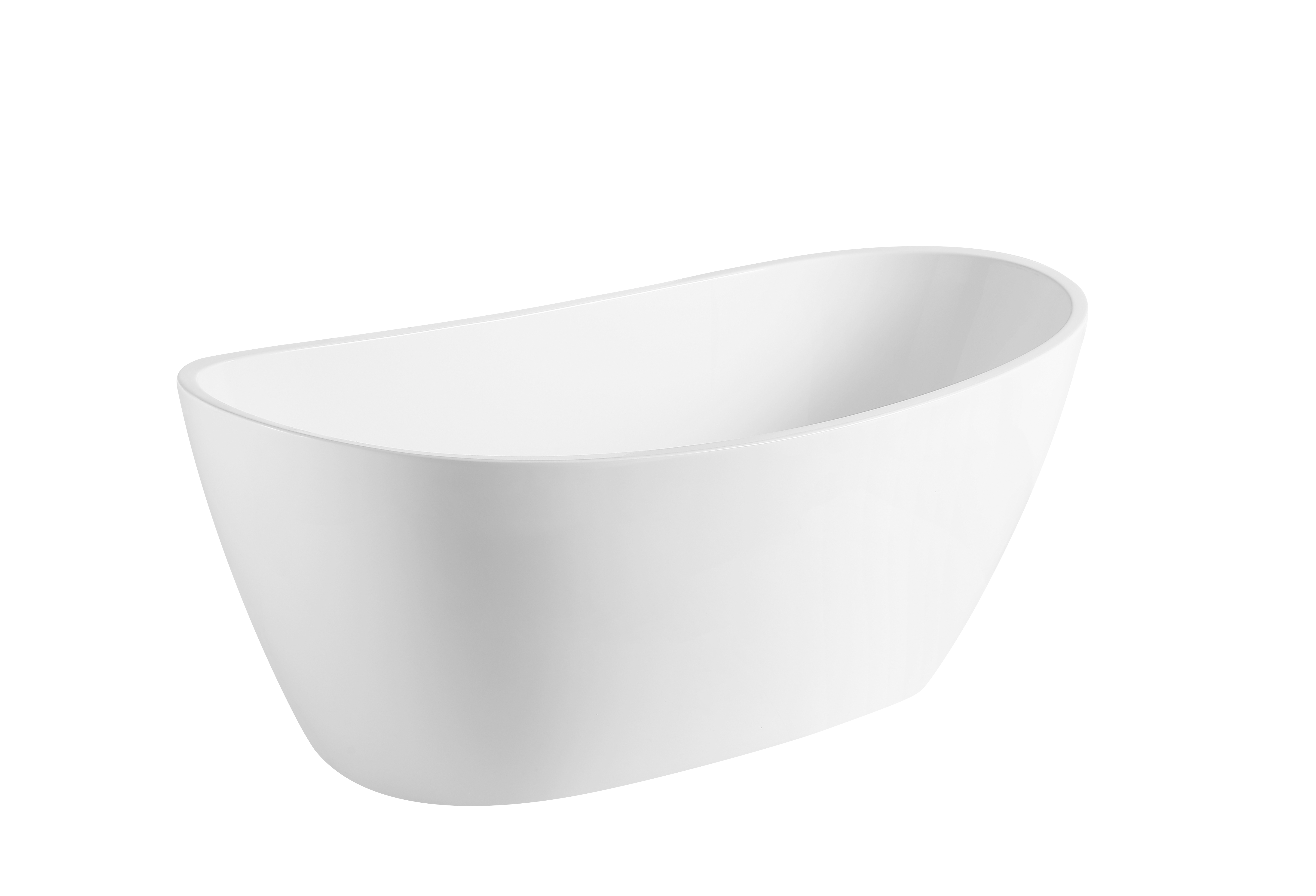 AM-002C Glossy white Oval Freestanding Bathtub