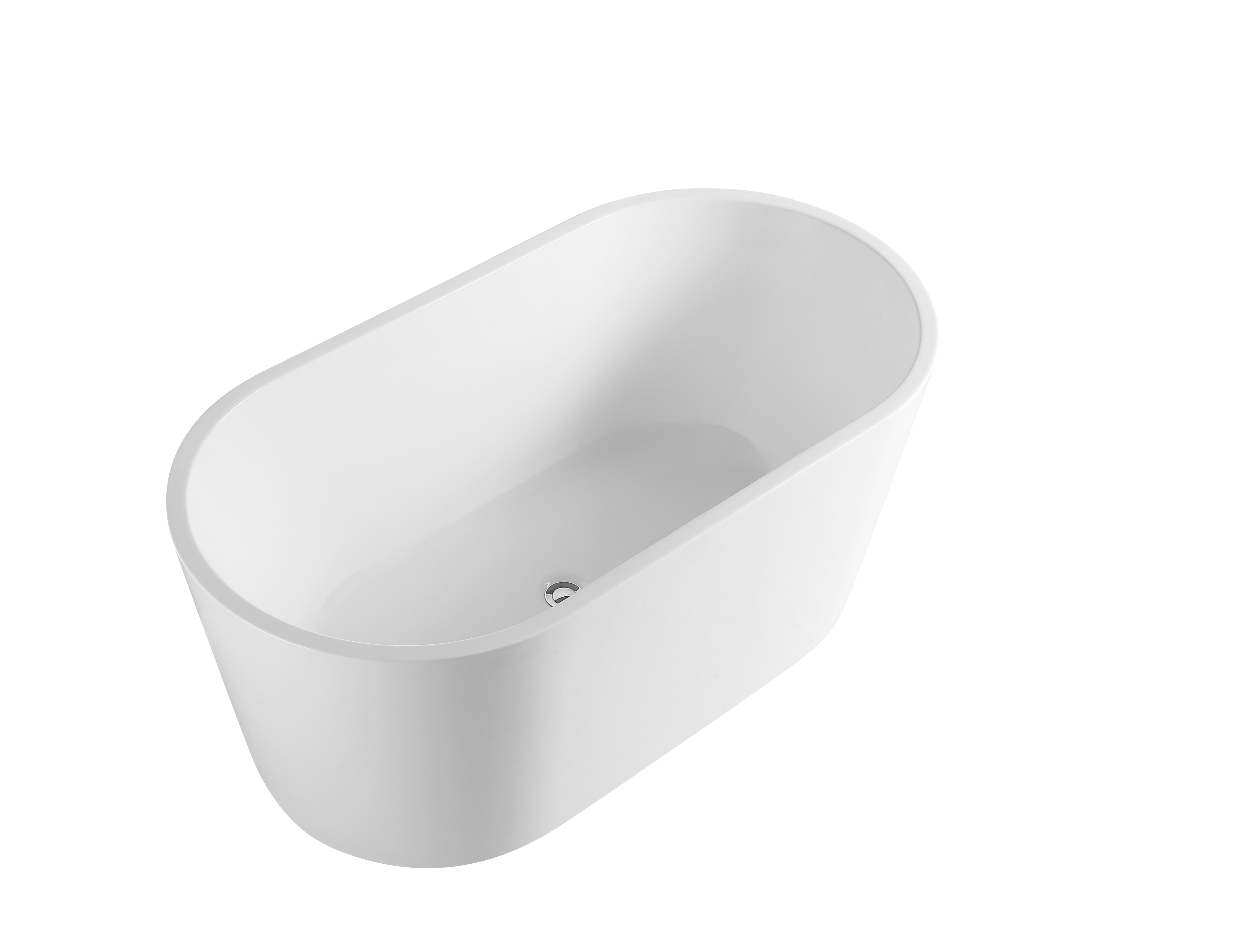 AM-001C Glossy white Oval Freestanding Bathtub