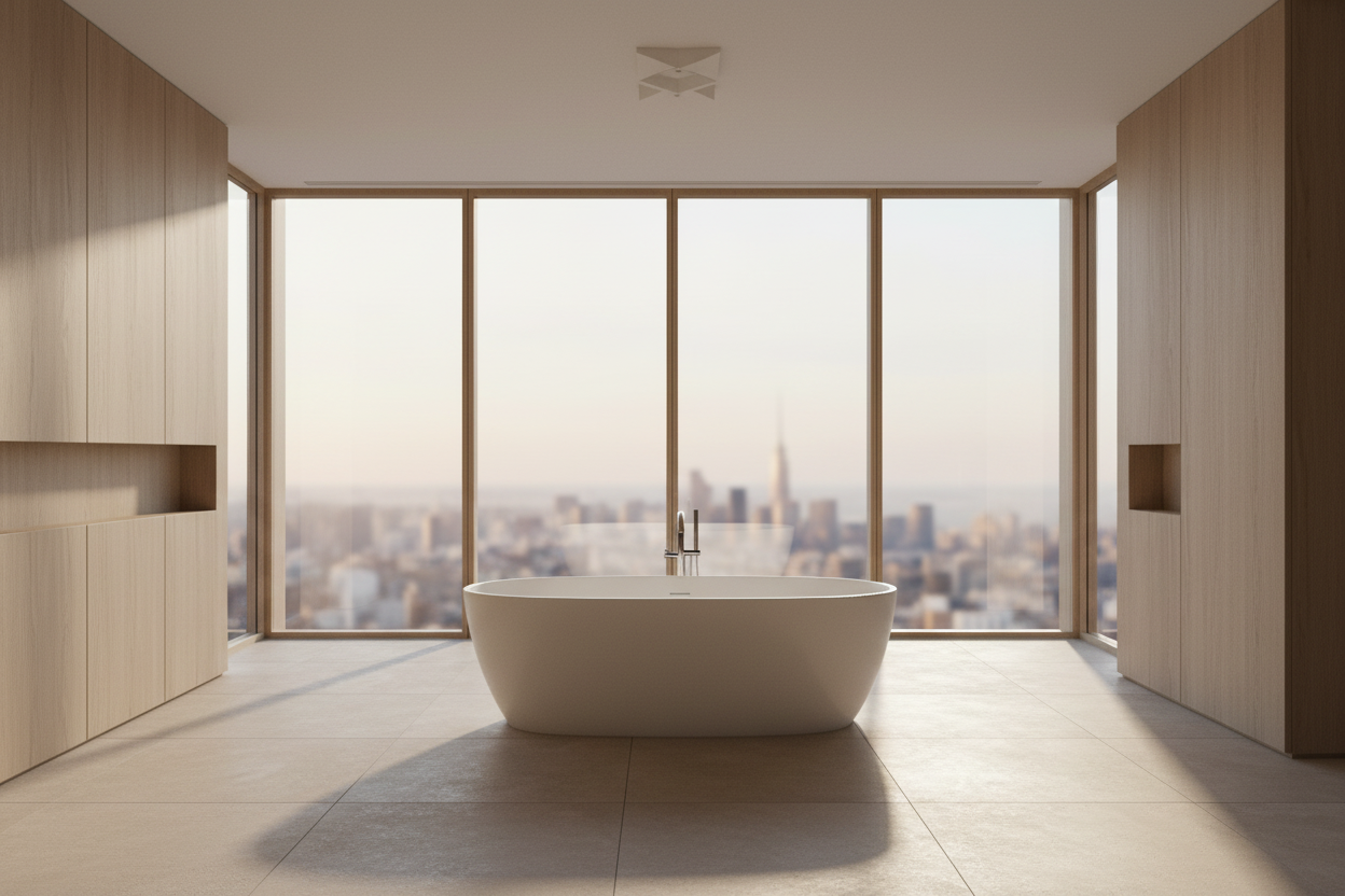 AM-002C Glossy white Oval Freestanding Bathtub