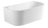 AM-006C Glossy white Fluted Corner Freestanding Bathtub