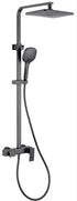DL-08992QH-Gun Grey Square Full Combination shower set