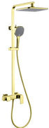 DL-08992LJS- Brushed Gold Square Full Combination shower set