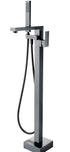 DL-08446QH- Gun Grey Floor standing Bathtub spout with Hand held shower set