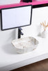 9388-P2049 Marble with art Ceramic Basin