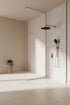0608LM Rose Gold Round Shower Head with Handheld shower set