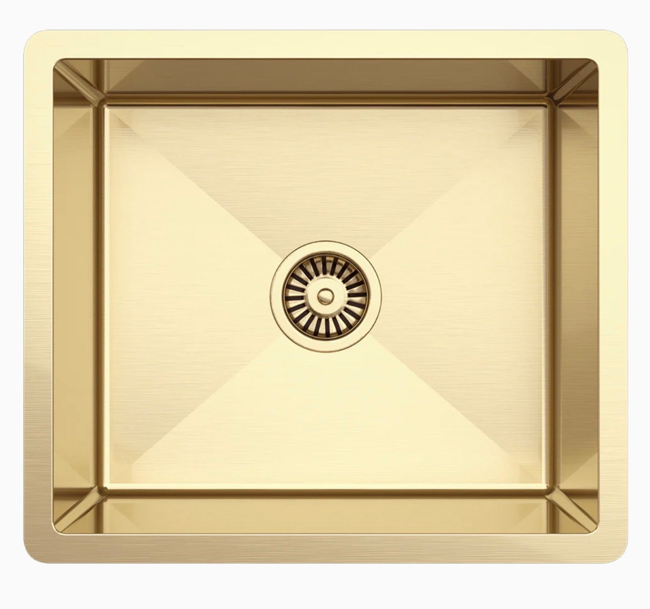 6545 Brushed Gold Undermount Single Bowl Stainless Steel Kitchen Sink