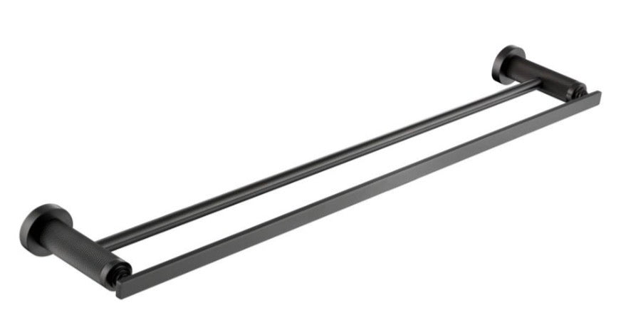 8109G Matt Grey Double towel rail