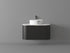 KL810972-900 Apollo Matt Black Luxury Vanity with Corian Counter top