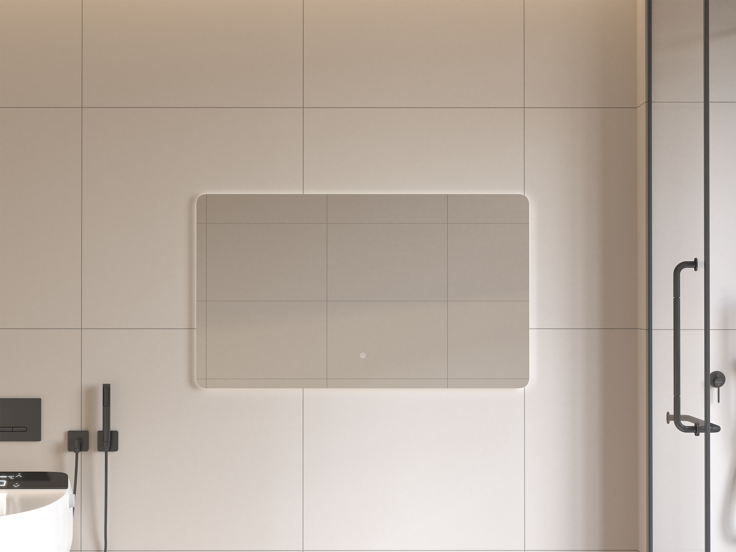 KL910882B-120 Apollo RECTANGLAR FRAMELESS LED MIRROR