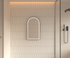 KL922177-Apollo Arch Shape  BLACK FRAME LED MIRROR With Defog Pad