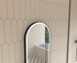 KL922177-Apollo Arch Shape  BLACK FRAME LED MIRROR With Defog Pad