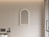 KL922177-Apollo Arch Shape  BRUSHED GOLD FRAME LED MIRROR With Defog Pad