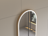 KL922177-Apollo Arch Shape  BRUSHED GOLD FRAME LED MIRROR With Defog Pad