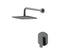 LM-1343-TH Gunmetal Grey Square shower Sets