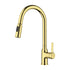 LM-9007-LG Brush Gold Single Handle Pull out Kitchen Mixer
