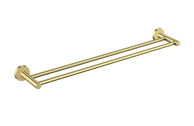 LM-CO1081-LG Brush Gold Double towel rail
