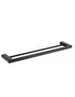 LM-C04081-DB Black Double towel rail