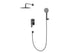 LM-1352-TH Gunmetal Grey Round arm shower head with handheld shower set
