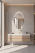 21053-160 Oval Frameless Anti Fog LED Mirror
