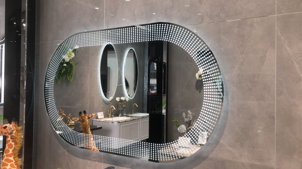 Oval Frameless Anti Fog LED Mirror