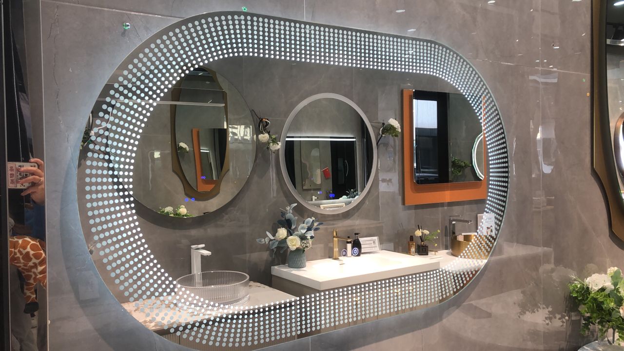 Oval Frameless Anti Fog LED Mirror