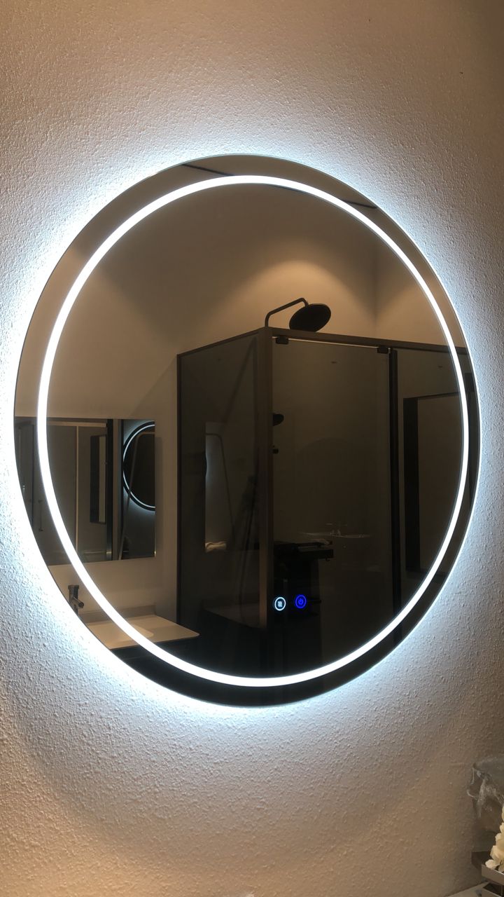 2827-1200 Round Frameless Anti Fog LED Mirror