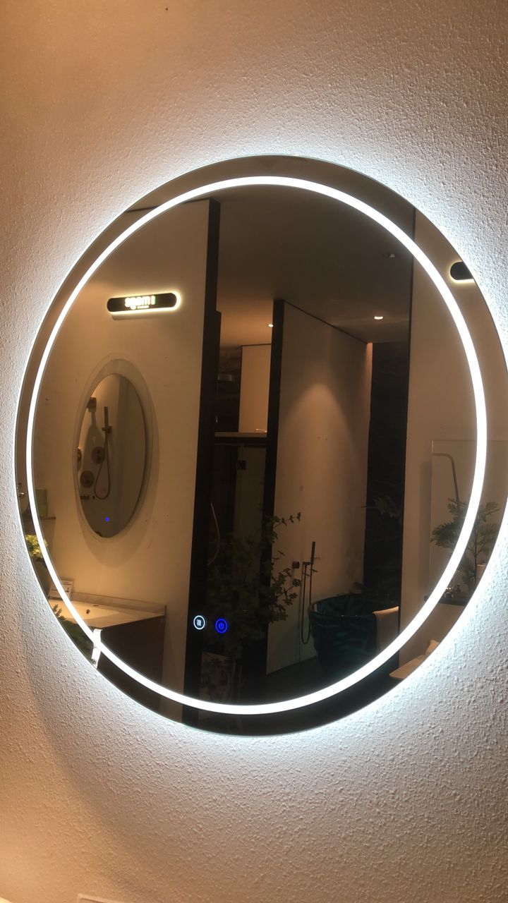 2827-1200 Round Frameless Anti Fog LED Mirror