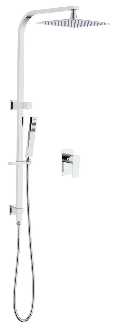 2013-2C Chrome Full Combination Square shower set