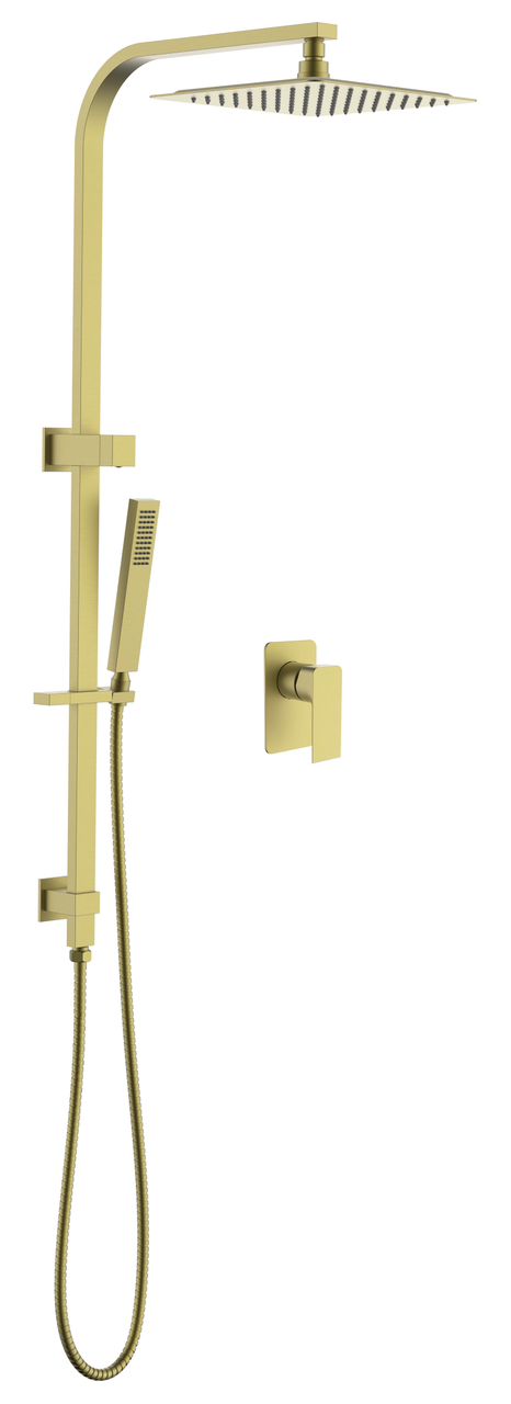 2013-2SG-FP Brushed Gold Full Combination Square shower set