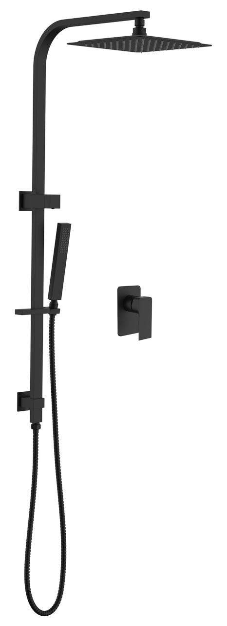 2013-2B Black Full Combination Square shower set
