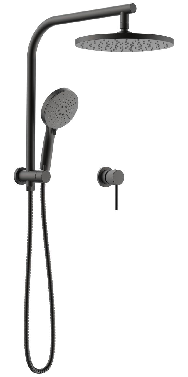2009-A10SDM-FP Matt Grey Full Combination Round shower set