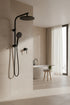 2009-A10SDM-FP Matt Grey Full Combination Round shower set