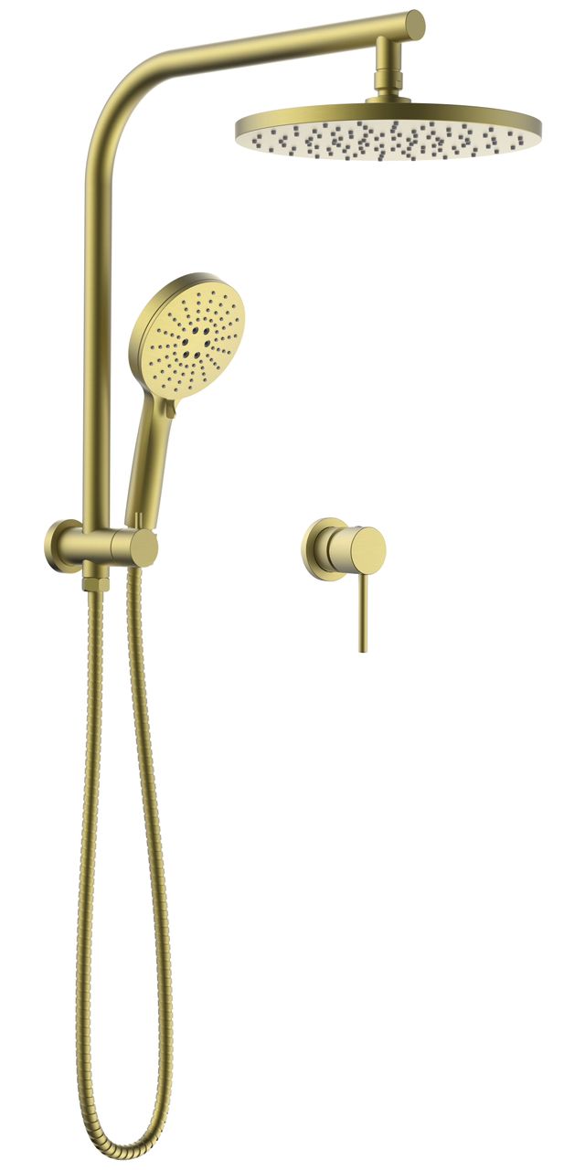 2009-A10SG-FP Brushed Gold Full Combination Round shower set