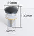 9660 P-341 Round Fluted Black Marble with Golden & Silver Art Ceramic Basin